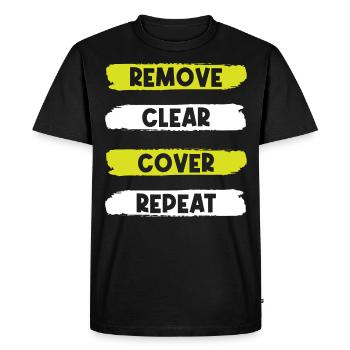 Floorers, tilers, tilers - Men's Premium Organic T-Shirt - black - Front - Nico (187cm)