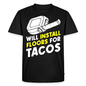 Floor layers, tilers, tilers - Men's Premium Organic T-Shirt - black - Front - Nico (187cm)
