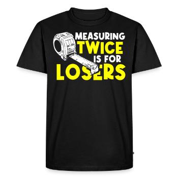 Floor layers, tilers, tilers - Men's Premium Organic T-Shirt - black - Front - Nico (187cm)