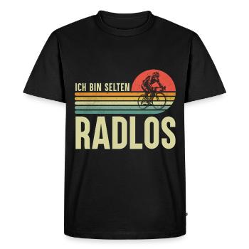 Vélo Disant VTT Vélo de route E-Bike - T-shirt Premium bio Homme - noir - Devant - Nico (187cm)