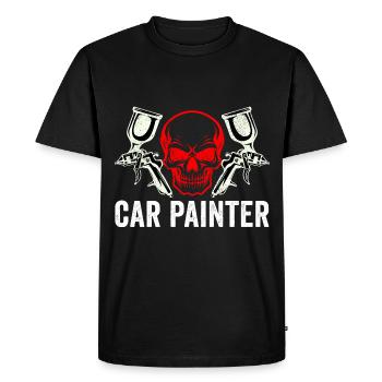 Peintre de carrosserie automobile Peintre automobile - T-shirt Premium bio Homme - noir - Devant - Nico (187cm)