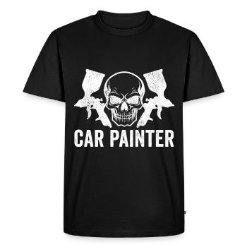 Peintre de carrosserie automobile Peintre automobile - T-shirt Premium bio Homme - noir - Devant - Nico (187cm)