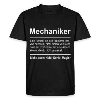 Mechanic locksmith - Men's Premium Organic T-Shirt - black - Front - Nico (187cm)