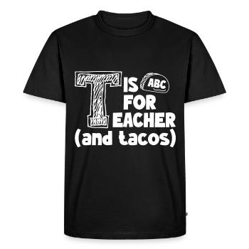 Taco Mexican Food Tacos - Men's Premium Organic T-Shirt - black - Front - Nico (187cm)