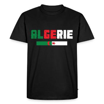 Algeria - Men's Premium Organic T-Shirt - black - Front - Nico (187cm)
