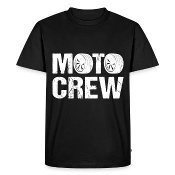 Moto Crew Motorcycle Biker - T-shirt Premium bio Homme - noir - Devant - Nico (187cm)