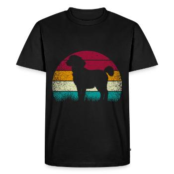Standard Pyredoodle Vintage Rétro - T-shirt Premium bio Homme - noir - Devant - Nico (187cm)