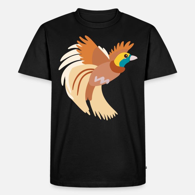 Paradiesvogel - Männer Premium Bio T-Shirt - Schwarz