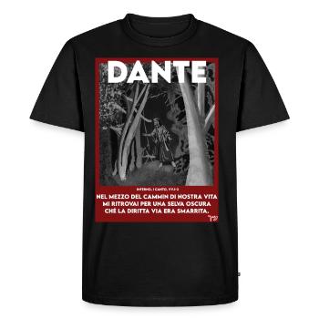 DANTE - T-shirt Premium bio Homme - noir - Devant - Nico (187cm)
