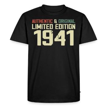 1941 Cadeau Anniversaire 1941 Vintage 1941 Rétro - T-shirt Premium bio Homme - noir - Devant - Nico (187cm)