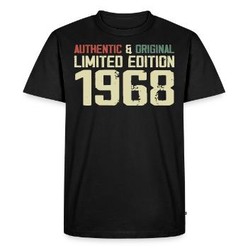 1968 Birthday Gift 1968 Vintage 1968 Retro - Men's Premium Organic T-Shirt - black - Front - Nico (187cm)