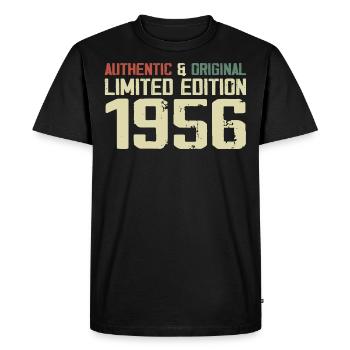 1956 Birthday Gift 1956 Vintage 1956 Retro - Men's Premium Organic T-Shirt - black - Front - Nico (187cm)