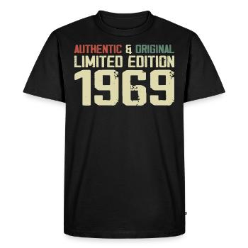 1969 Birthday Gift 1969 Vintage 1969 Retro - Men's Premium Organic T-Shirt - black - Front - Nico (187cm)