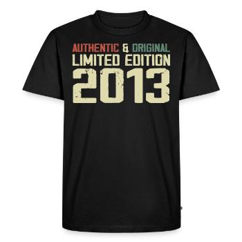2013 Birthday Gift 2013 Vintage 2013 Retro - Men's Premium Organic T-Shirt - black - Front - Nico (187cm)