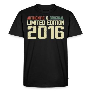 2016 Birthday Gift 2016 Vintage 2016 Retro - Men's Premium Organic T-Shirt - black - Front - Nico (187cm)