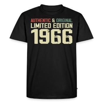 1966 Birthday Gift 1966 Vintage 1966 Retro - Men's Premium Organic T-Shirt - black - Front - Nico (187cm)