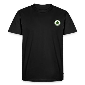 Weed - time to roll - Men's Premium Organic T-Shirt - black - Front - Nico (187cm)