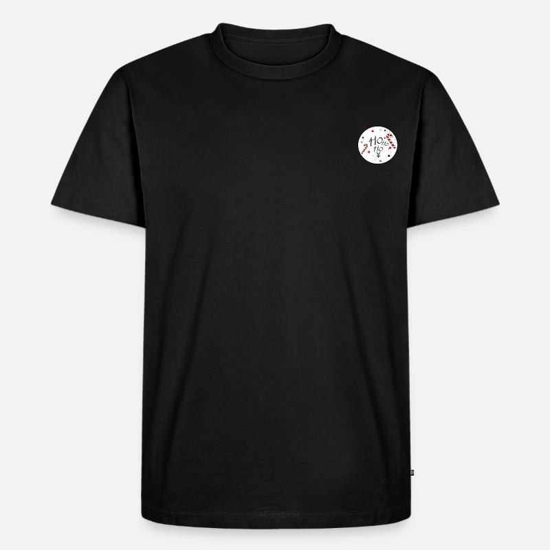 Ho Ho Ho - Männer Premium Bio T-Shirt - Schwarz