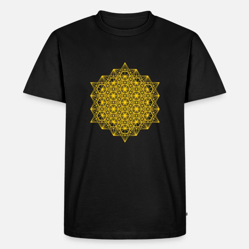 Cube de métatron étendu - T-shirt Premium bio Homme - noir