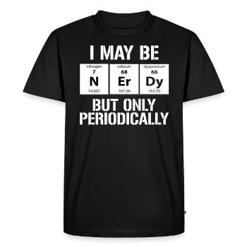 Chimie Tableau périodique - T-shirt Premium bio Homme - noir - Devant - Nico (187cm)