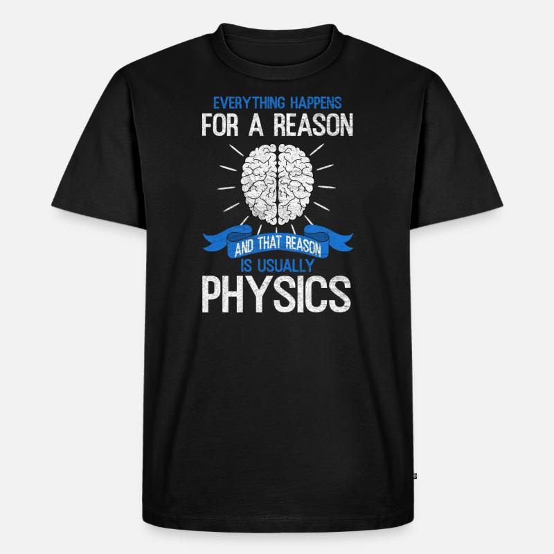 Physik - Männer Premium Bio T-Shirt - Schwarz