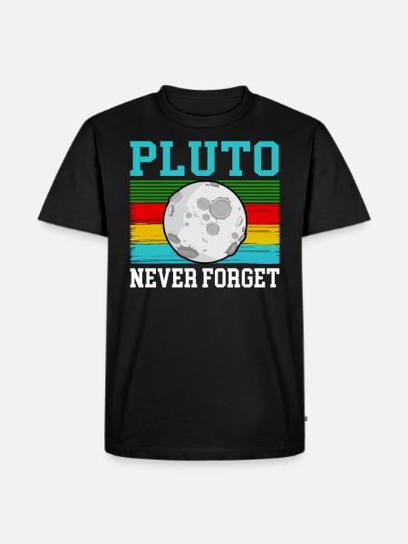 Pluto Planet Univers Galaxie Cosmonaute - T-shirt Premium bio Homme - noir