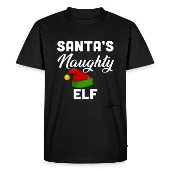 Noël Noël Noël Période de Noël - T-shirt Premium bio Homme - noir - Devant - Nico (187cm)