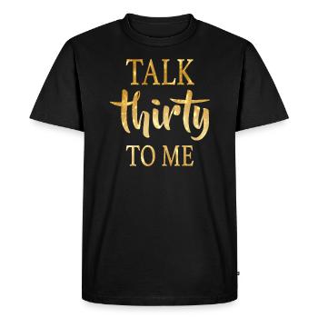 30 birthday - Men's Premium Organic T-Shirt - black - Front - Nico (187cm)