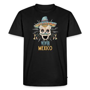 Mexique - T-shirt Premium bio Homme - noir - Devant - Nico (187cm)