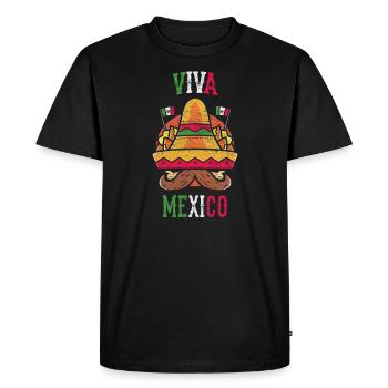 Mexique sombrero - T-shirt Premium bio Homme - noir - Devant - Nico (187cm)