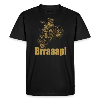 Motocross sports extrêmes - T-shirt Premium bio Homme - noir - Devant - Nico (187cm)
