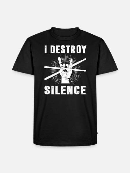 Schlagzeuger - Herre Premium økologisk T-shirt - sort