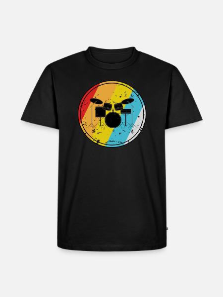 Drums - Men's Premium Organic T-Shirt - black