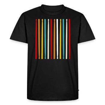 pilons - T-shirt Premium bio Homme - noir - Devant - Nico (187cm)