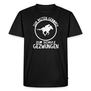 Horse riding Horse riding Horse riding Horse riding club - Men's Premium Organic T-Shirt - black - Front - Nico (187cm)