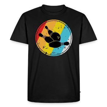 Bowling bowling bowling ball - Men's Premium Organic T-Shirt - black - Front - Nico (187cm)