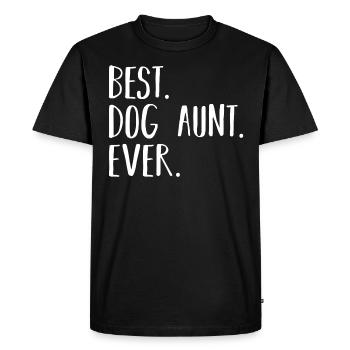 Dogs Dog Love Dog Lover Tante de chien - T-shirt Premium bio Homme - noir - Devant - Nico (187cm)