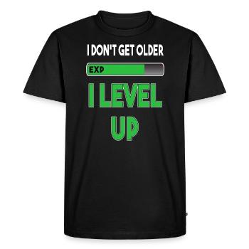 Gamer Gaming Gamer Level up play console - Men's Premium Organic T-Shirt - black - Front - Nico (187cm)