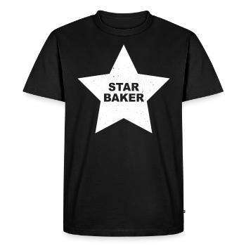 Bakery Baker Bakery Baking Star chef - Men's Premium Organic T-Shirt - black - Front - Nico (187cm)