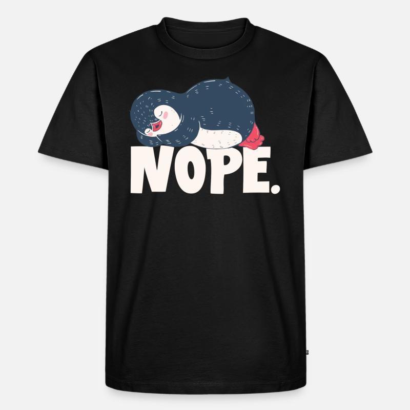 NOPE - Men's Premium Organic T-Shirt - black