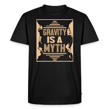 Escalade escalade d’escalade d’escalade de la montagne - T-shirt Premium bio Homme - noir - Devant - Nico (187cm)