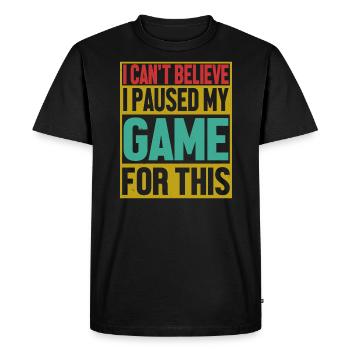 Gaming Gamer - Men's Premium Organic T-Shirt - black - Front - Nico (187cm)