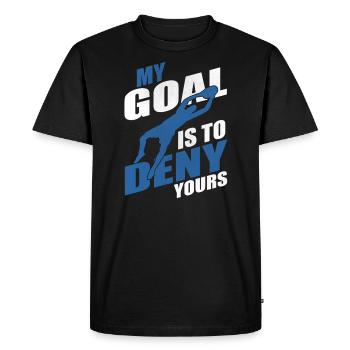 Gardien de but footballeur gardien de but - T-shirt Premium bio Homme - noir - Devant - Nico (187cm)