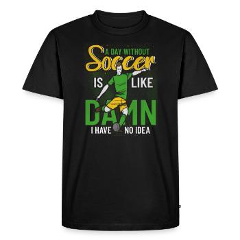 Club de football - T-shirt Premium bio Homme - noir - Devant - Nico (187cm)