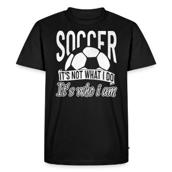 Football Soccer Ball Soccer Field Ball Sports Sports - Men's Premium Organic T-Shirt - black - Front - Nico (187cm)