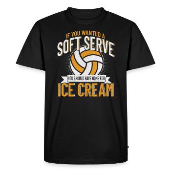 Set de volley-ball équipe de volley-ball volley-ball - T-shirt Premium bio Homme - noir - Devant - Nico (187cm)