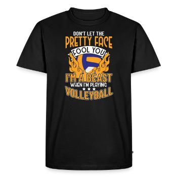 Équipe de volley-ball volley-ball - T-shirt Premium bio Homme - noir - Devant - Nico (187cm)