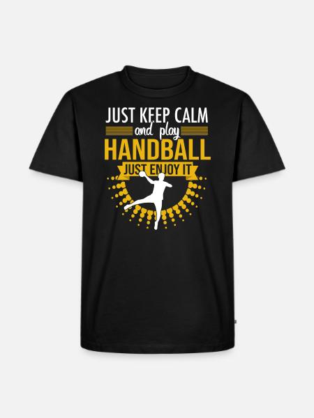 Handball de handball - T-shirt Premium bio Homme - noir