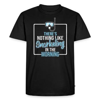 Plongée en apnée - T-shirt Premium bio Homme - noir - Devant - Nico (187cm)