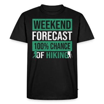 Wanderer Alpinisme Randonnée montagne - T-shirt Premium bio Homme - noir - Devant - Nico (187cm)
